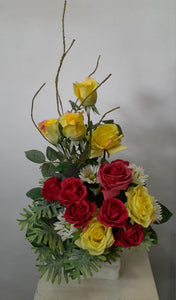 Artificial Floral Arrangement (h:52cm w:35cm)