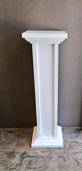 3ft Wooden Pillar (White) - Green Gardens Mihiliya (Pvt) Ltd